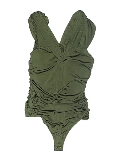 Pre-owned Express Bodysuit In Green