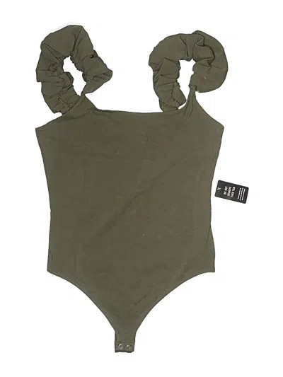 Pre-owned Express Bodysuit In Green