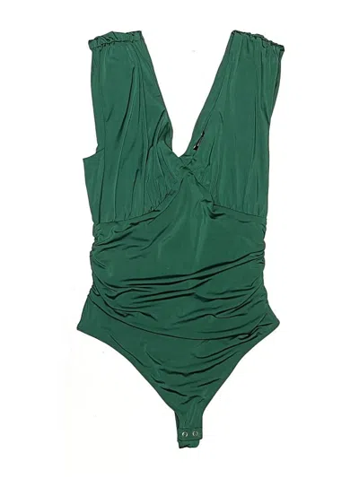 Pre-owned Express Bodysuit In Green