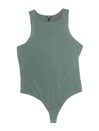 Pre-owned Express Bodysuit In Green