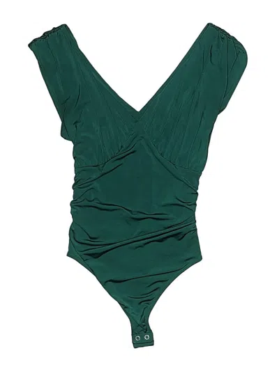 Pre-owned Express Bodysuit In Green