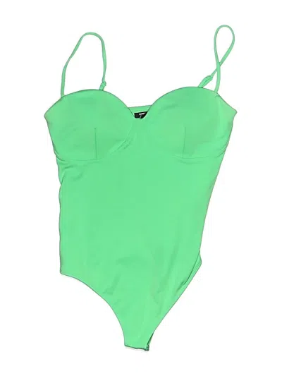 Pre-owned Express Bodysuit In Green