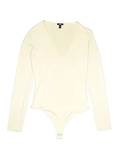 Pre-owned Express Bodysuit In Ivory