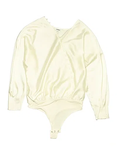 Pre-owned Express Bodysuit In Ivory