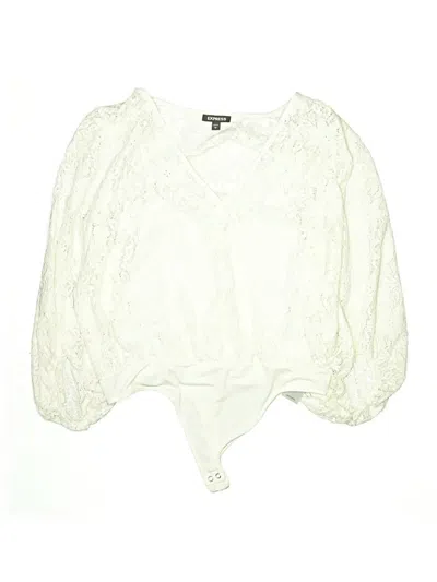 Pre-owned Express Bodysuit In Ivory
