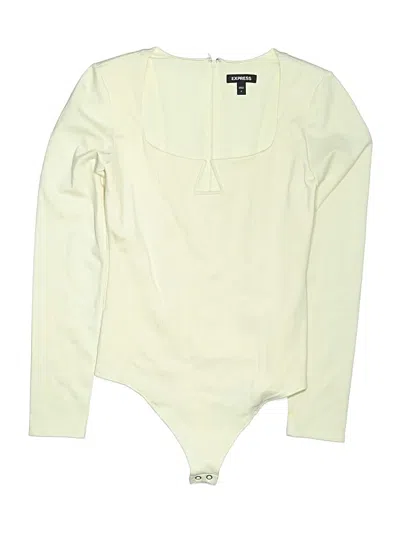 Pre-owned Express Bodysuit In Ivory