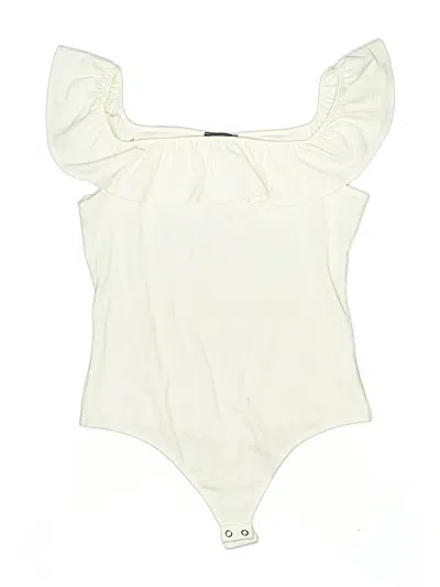 Pre-owned Express Bodysuit In Ivory