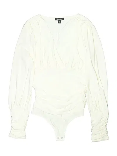 Pre-owned Express Bodysuit In Ivory