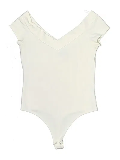 Pre-owned Express Bodysuit In Ivory
