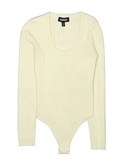 Pre-owned Express Bodysuit In Ivory