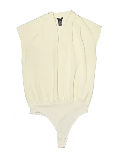 Pre-owned Express Bodysuit In Ivory