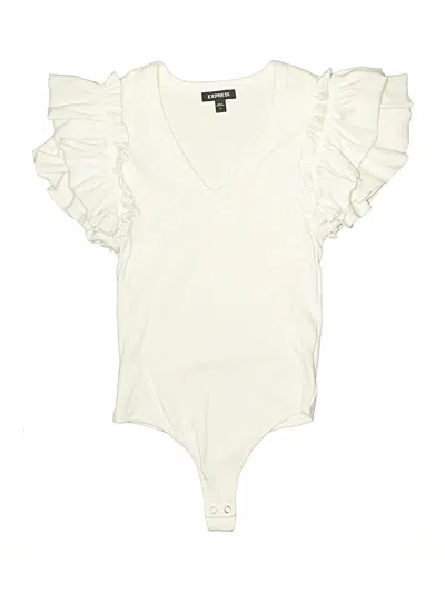 Pre-owned Express Bodysuit In Ivory