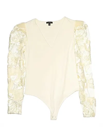 Pre-owned Express Bodysuit In Ivory