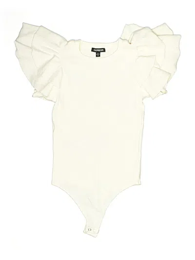 Pre-owned Express Bodysuit In Ivory