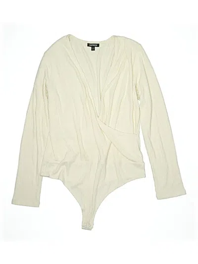 Pre-owned Express Bodysuit In Ivory