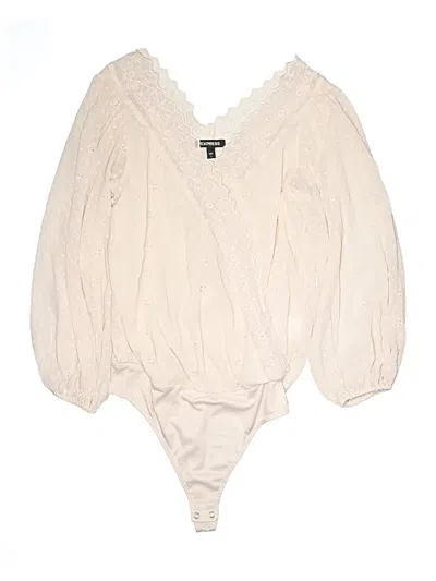 Pre-owned Express Bodysuit In Ivory