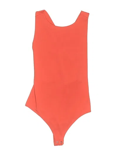 Pre-owned Express Bodysuit In Orange