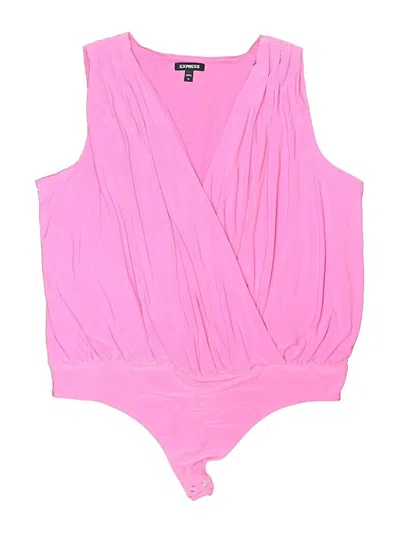 Pre-owned Express Bodysuit In Pink