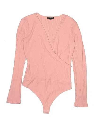 Pre-owned Express Bodysuit In Pink