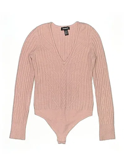 Pre-owned Express Bodysuit In Pink