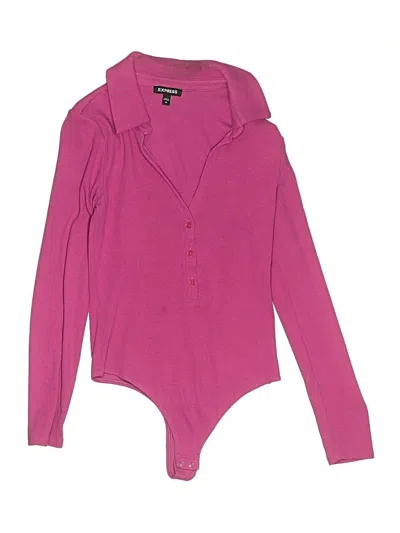Pre-owned Express Bodysuit In Pink