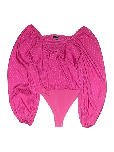 Pre-owned Express Bodysuit In Pink