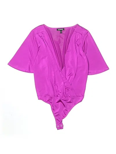 Pre-owned Express Bodysuit In Purple