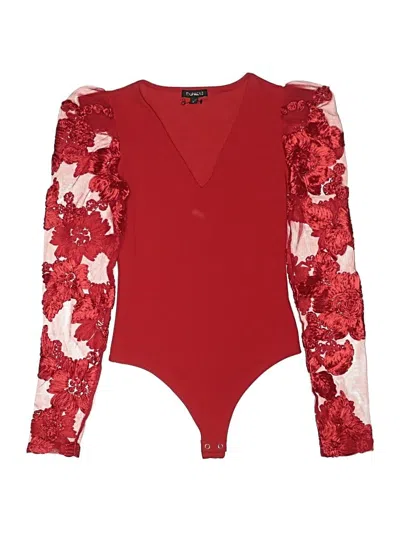 Pre-owned Express Bodysuit In Red