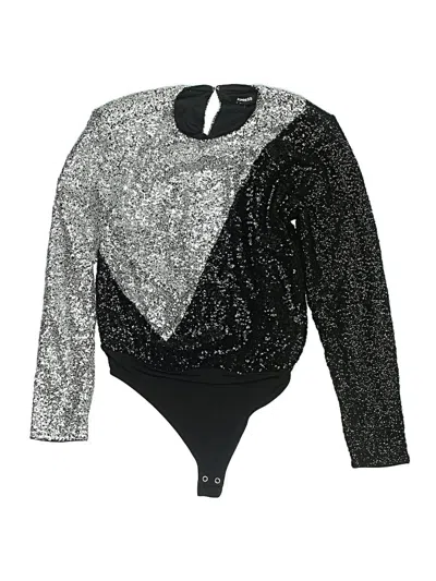 Express Bodysuit In Silver