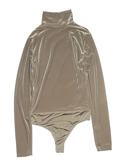 Pre-owned Express Bodysuit In Silver