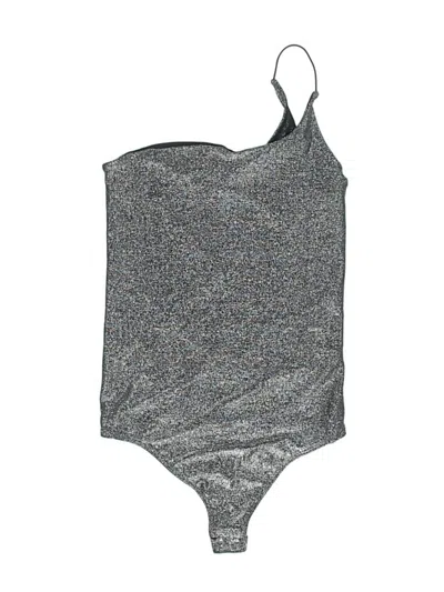 Pre-owned Express Bodysuit In Silver