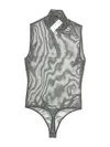 Express Bodysuit In Silver
