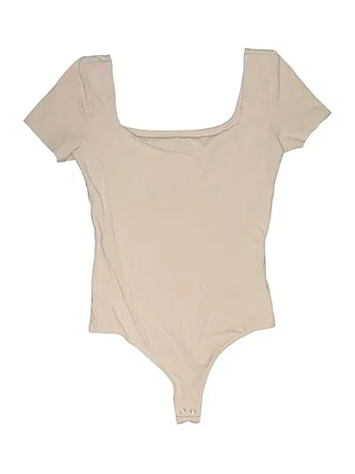 Pre-owned Express Bodysuit In Tan