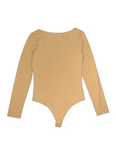 Pre-owned Express Bodysuit In Tan