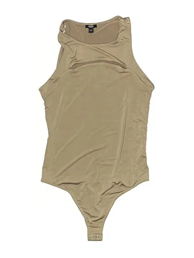 Pre-owned Express Bodysuit In Tan