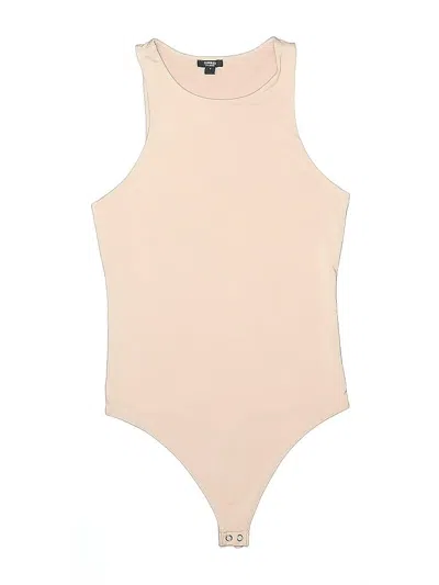 Pre-owned Express Bodysuit In Tan