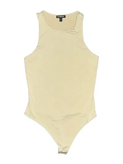 Pre-owned Express Bodysuit In Tan