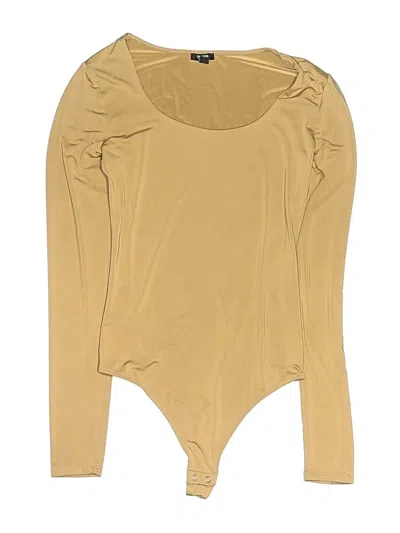 Pre-owned Express Bodysuit In Tan