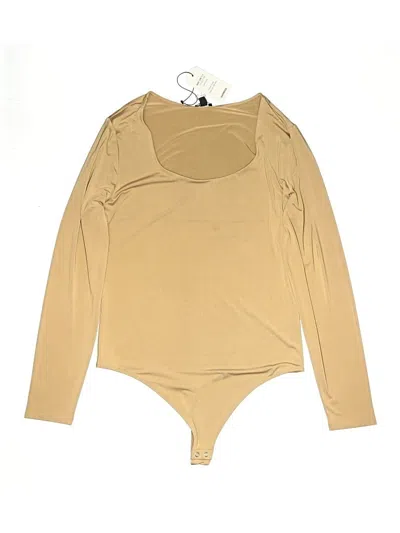 Express Bodysuit In Tan