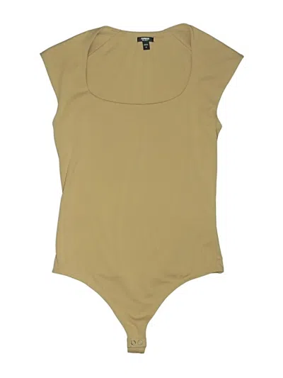 Pre-owned Express Bodysuit In Tan