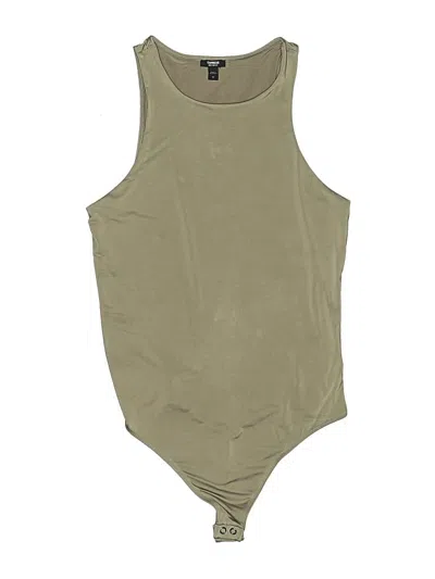 Pre-owned Express Bodysuit In Tan