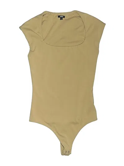 Pre-owned Express Bodysuit In Tan