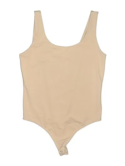 Pre-owned Express Bodysuit In Tan