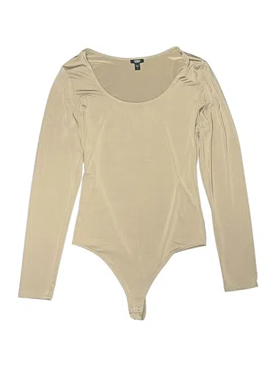 Pre-owned Express Bodysuit In Tan
