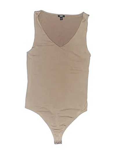 Pre-owned Express Bodysuit In Tan