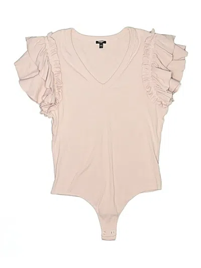 Pre-owned Express Bodysuit In Tan