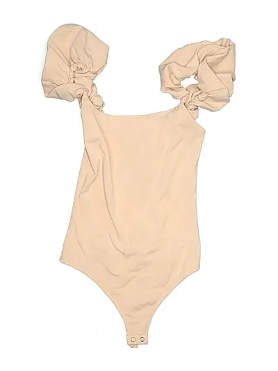 Pre-owned Express Bodysuit In Tan