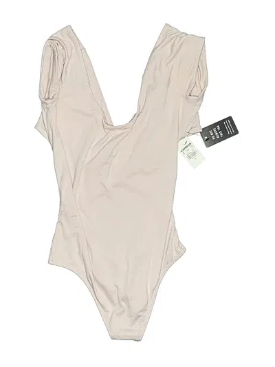 Pre-owned Express Bodysuit In Tan