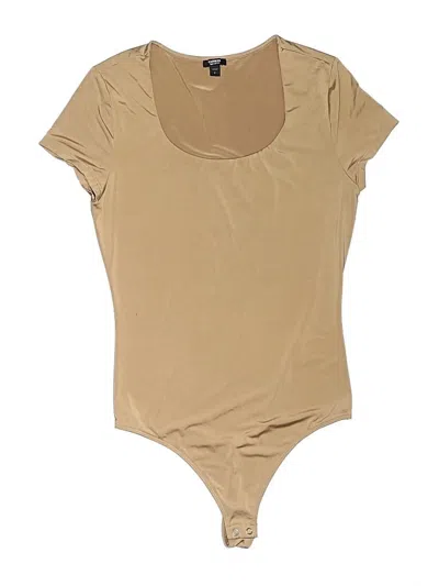Pre-owned Express Bodysuit In Tan