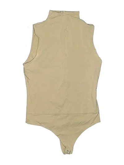Pre-owned Express Bodysuit In Tan